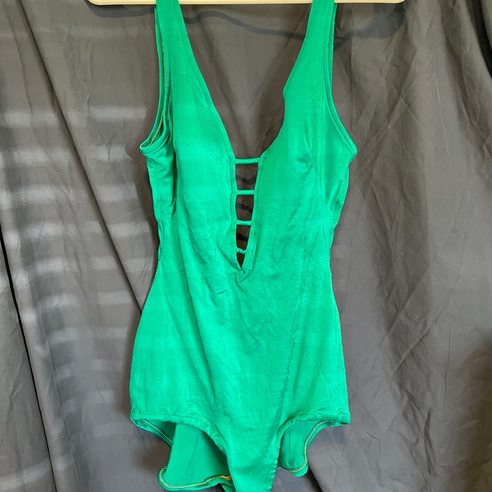 VINTAGE 1960-70s low cut swim suit